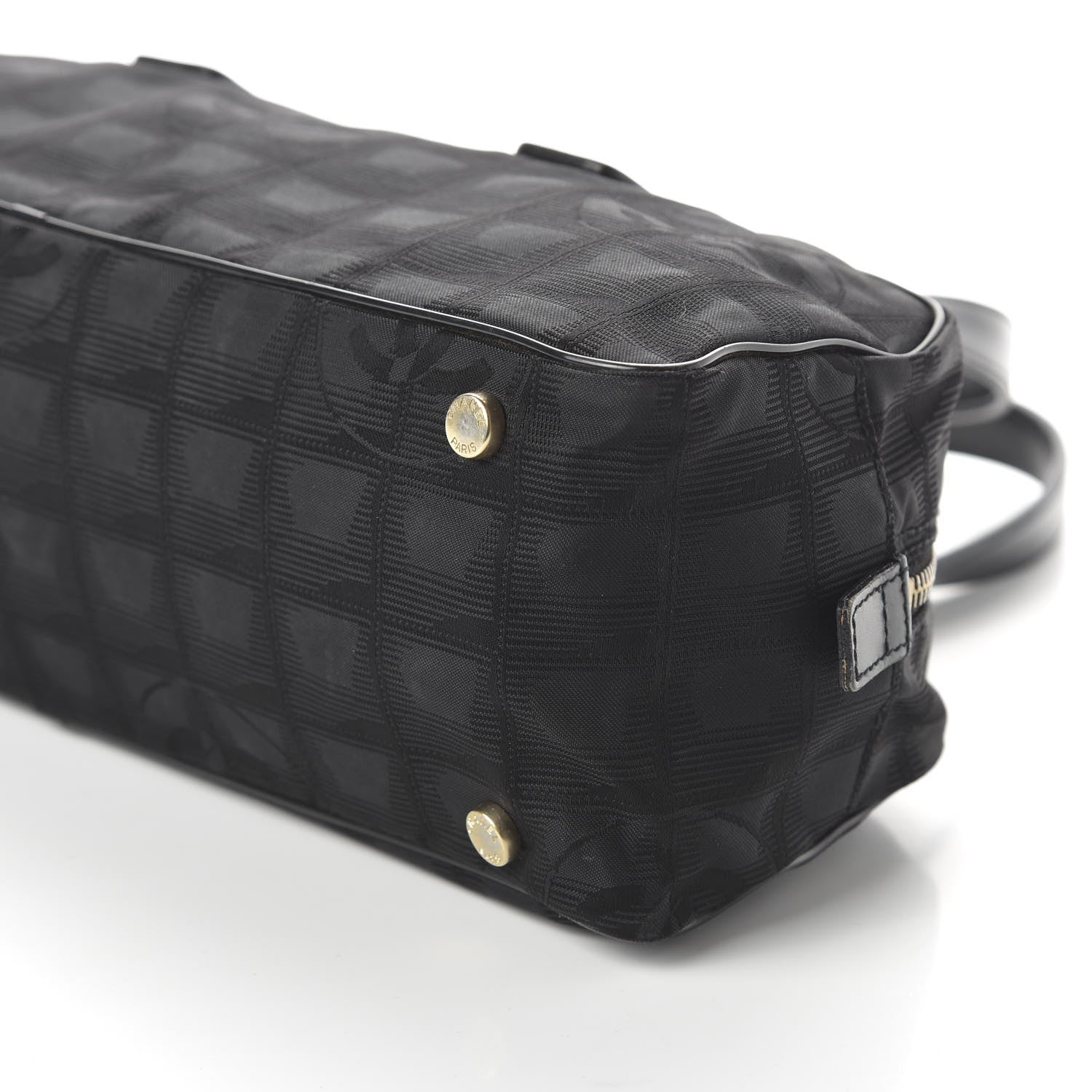 Chanel Nylon Travel Bowler Black 7 of 10