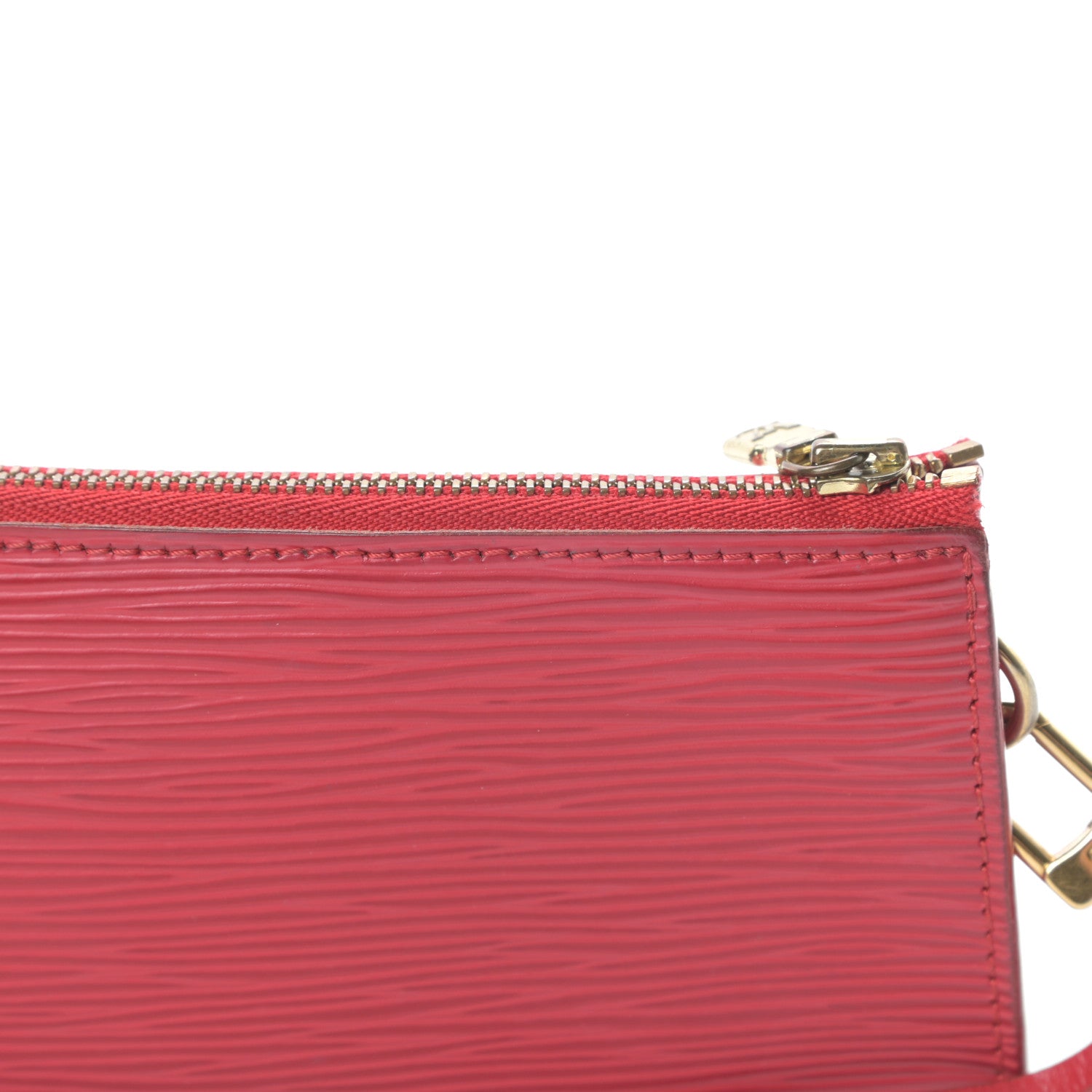 Louis Vuitton Epi Pochette Accessories 24 Castillan Red 12 of 13