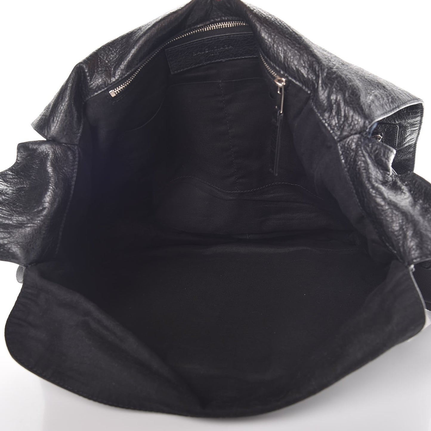 Agneau Arena Foldover Messenger Black