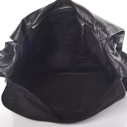 Balenciaga Agneau Arena Foldover Messenger Black 5 of 8