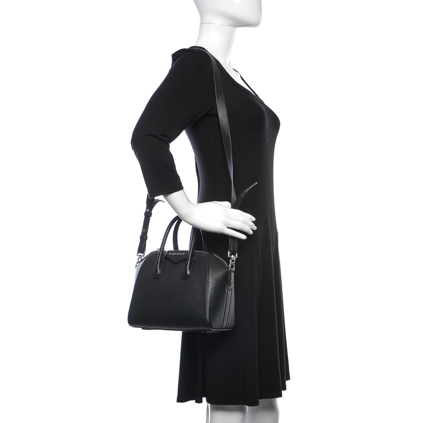 Sugar Goatskin Mini Antigona Black