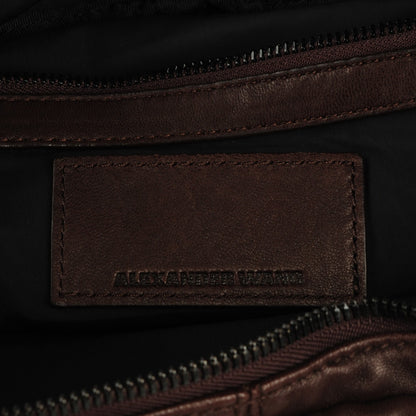 Alexander Wang Lambskin Eugene Satchel Brown 9 of 15