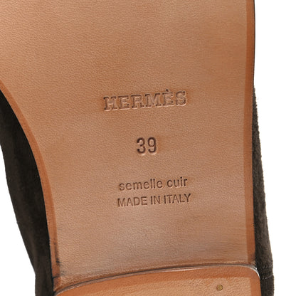 Hermes Suede Kelly Jumping Boots 39 Ecorce 8 of 12