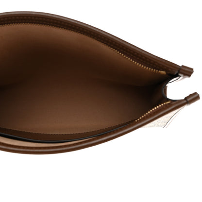 Gucci GG Supreme Monogram Azalea Calfskin Retro Interlocking G Beauty Case Beige Ebony Brown Sugar 5 of 9