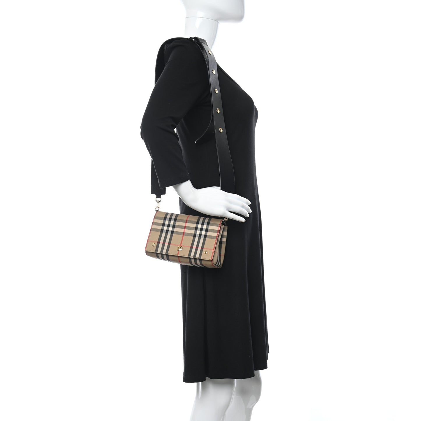 Vintage Check Hackberry Crossbody Bag Archive Beige Black