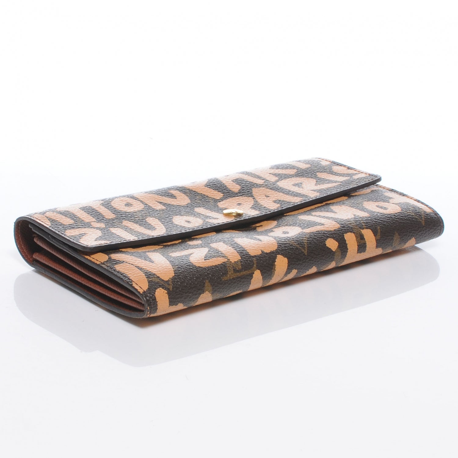 Louis Vuitton Monogram Graffiti Porte-Monnaie Wallet Peach 4 of 7