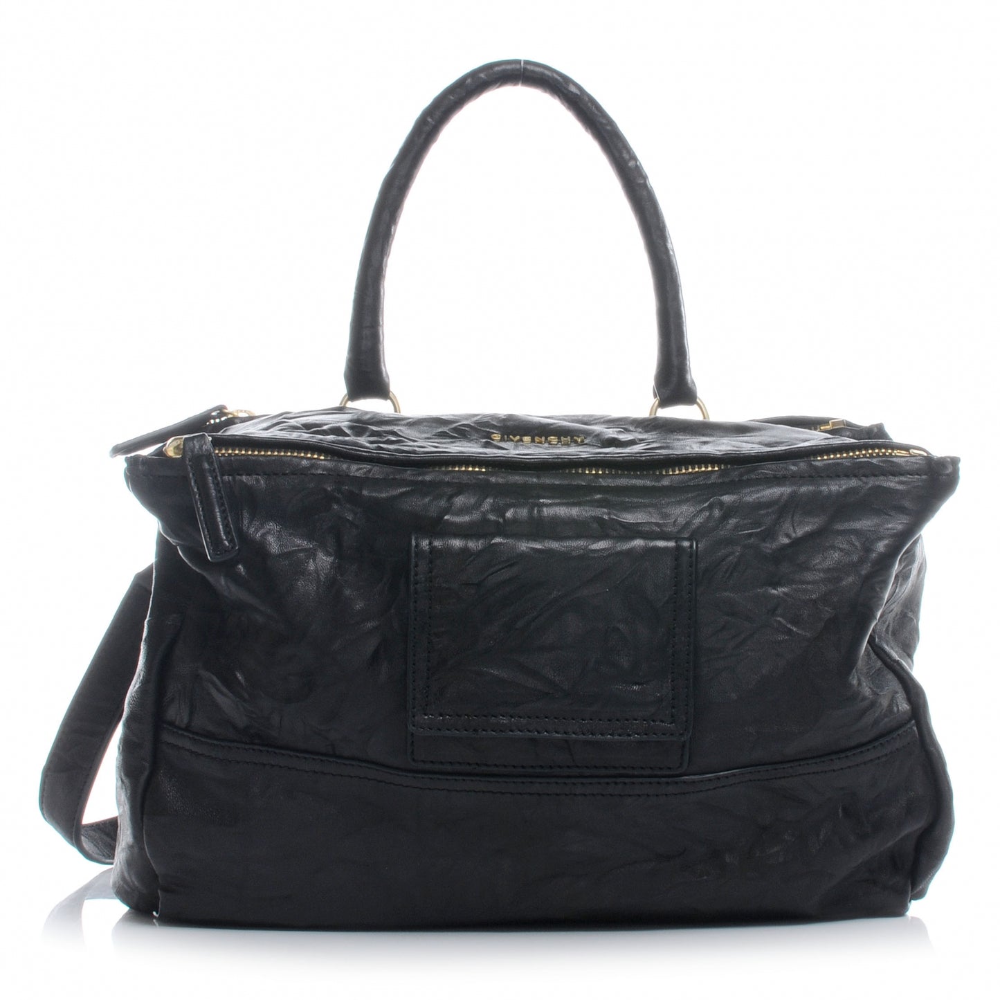 Textured Sheepskin Large Pandora Black