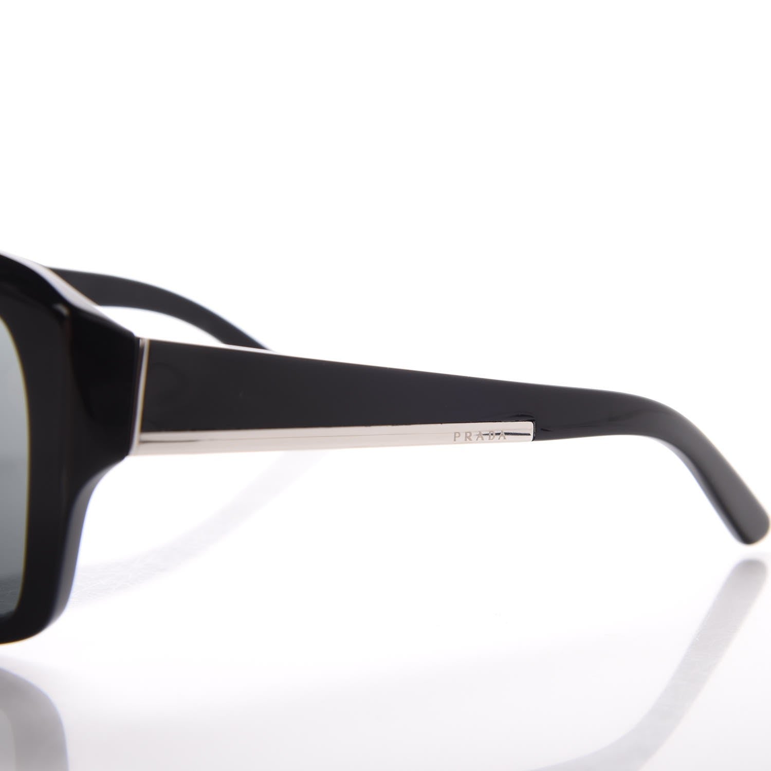 Prada Logo Sunglasses SPR 13L Black 6 of 8