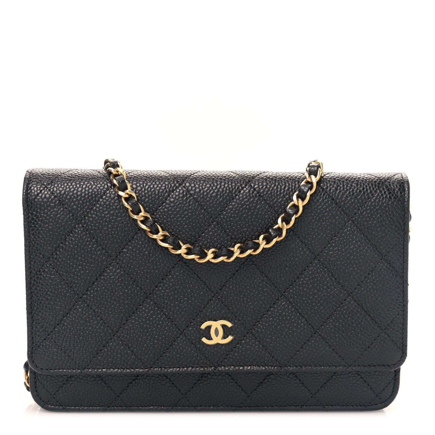 Chanel Caviar Quilted Wallet on Chain WOC Black 1 of 11