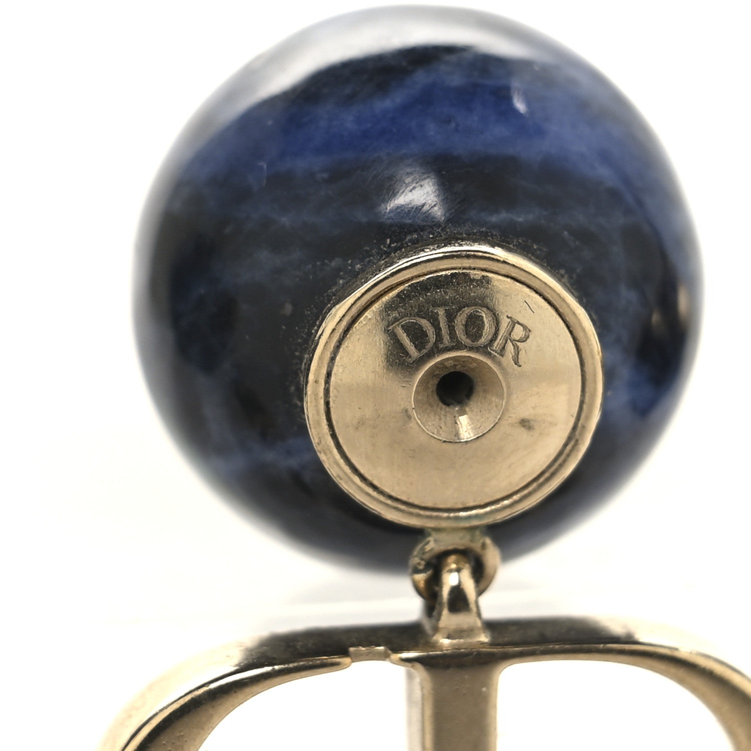 Christian Dior Marble CD Tribal Earrings Blue 1844498 – FASHIONPHILE