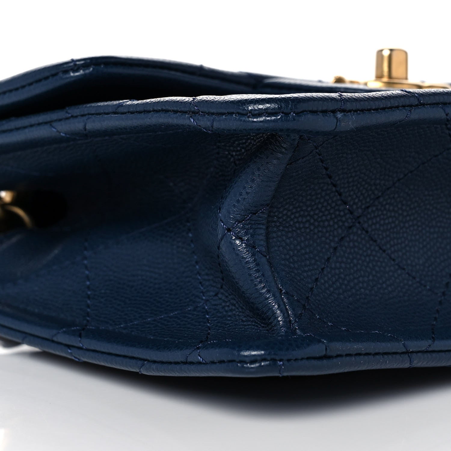 Chanel Caviar Quilted Mini Sweet Classic Flap Navy Blue 8 of 9
