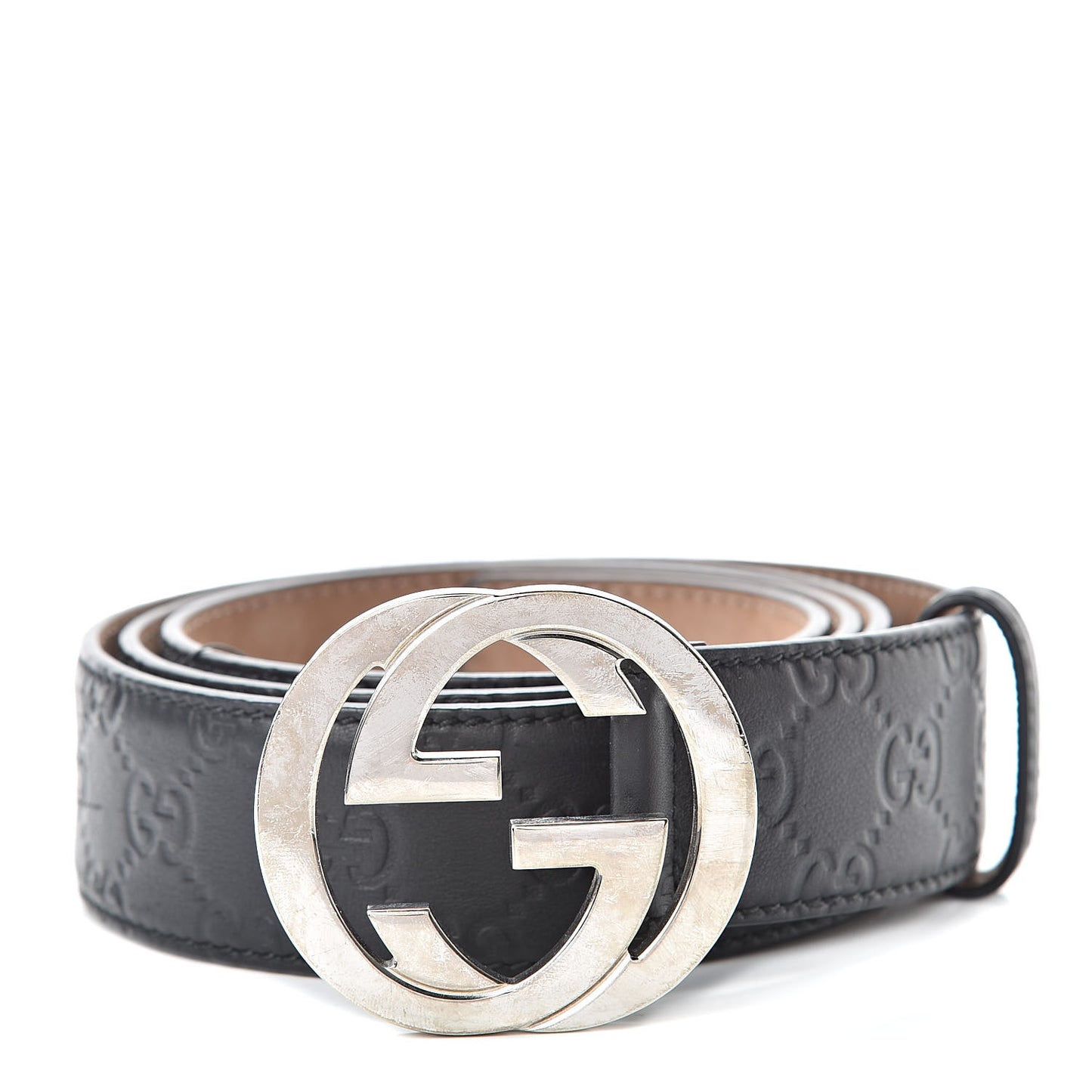 Guccissima Interlocking G Belt 115 46 Black