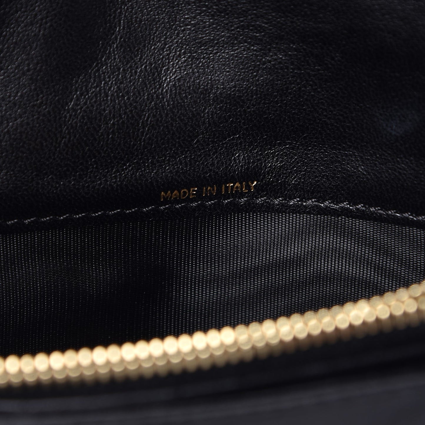 Sugar Metal Pearl Chain Flap Crossbody Black