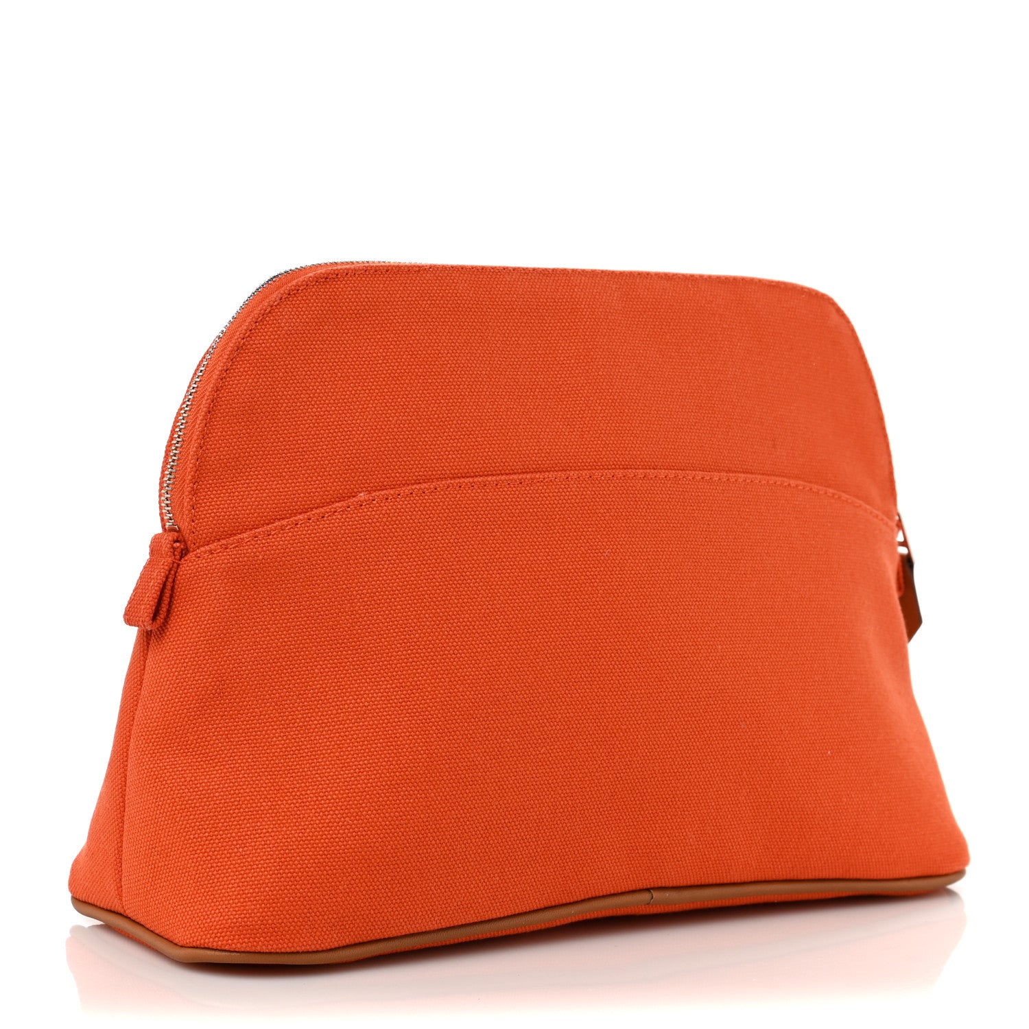 Hermes Cotton Canvas Mini Bolide Travel Cosmetic Pouch Feu 3 of 9