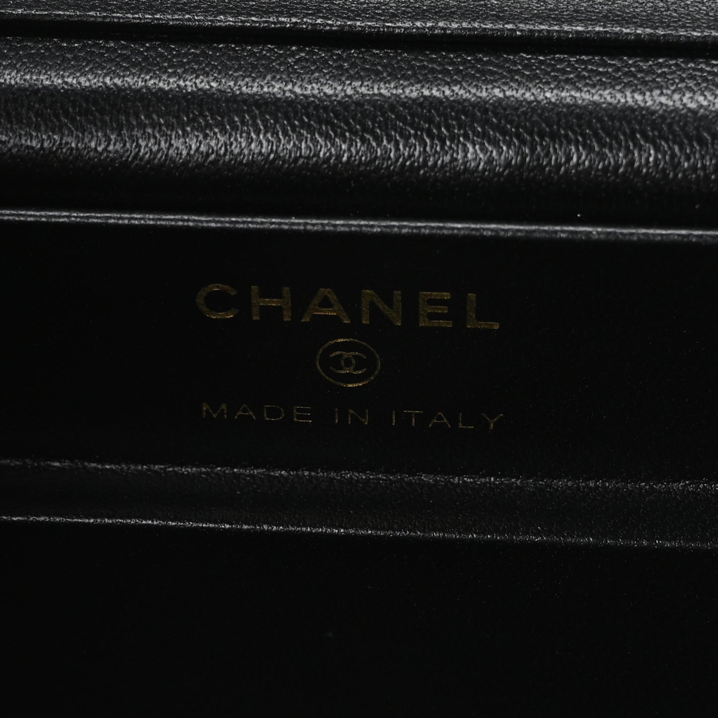Shiny Lambskin Quilted Top Handle Jewelry Box Bag Black