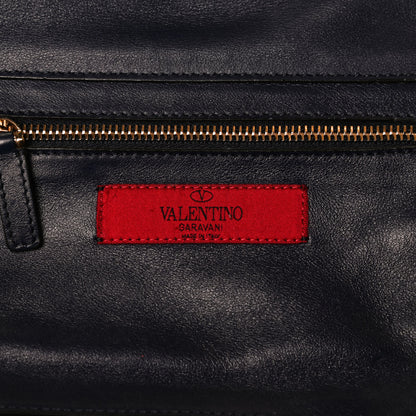 Valentino Garavani Vitello Small Rockstud Tote Marine 6 of 16