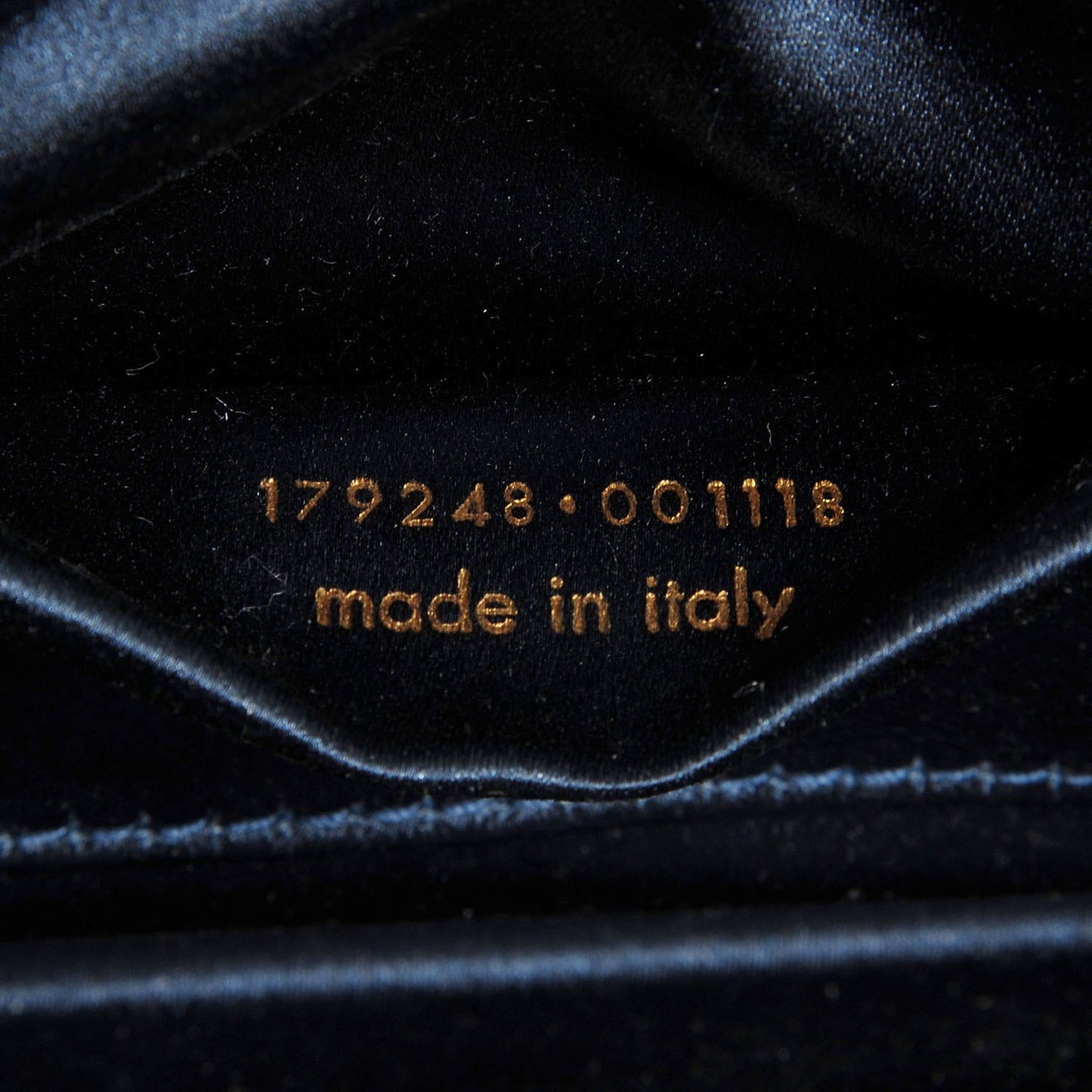 Textured Patent Small Belle de Jour Clutch Blue