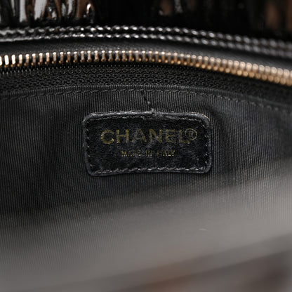 Chanel Patent Quilted Petit Timeless Tote PTT Black 6 of 12