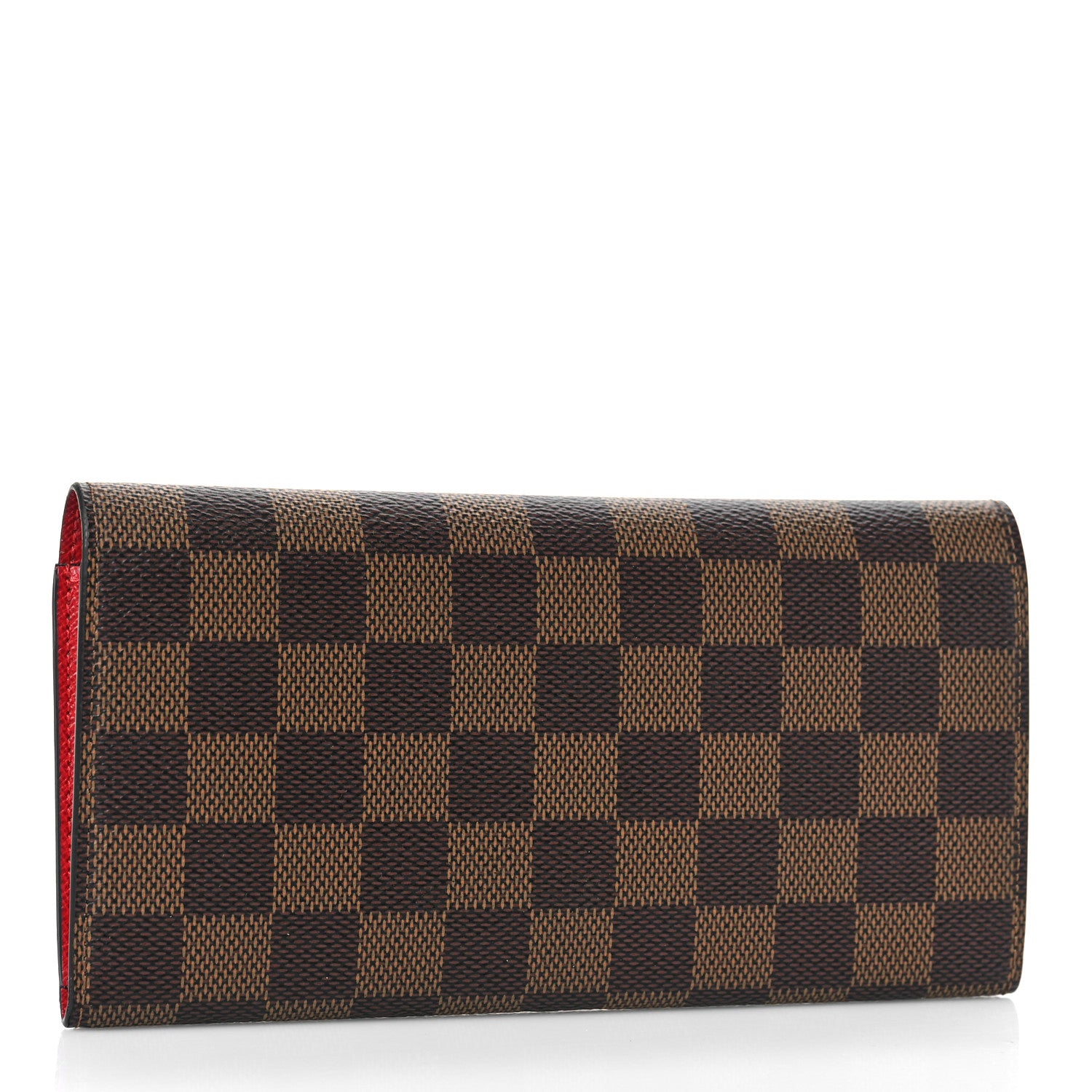 Louis Vuitton Damier Ebene Emilie Wallet Red 3 of 8