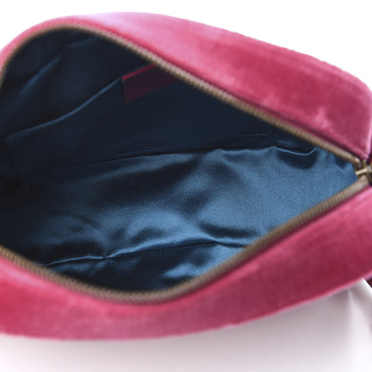 Gucci Velvet Matelasse Small GG Marmont Chain Shoulder Bag Light Raspberry Rose 5 of 10