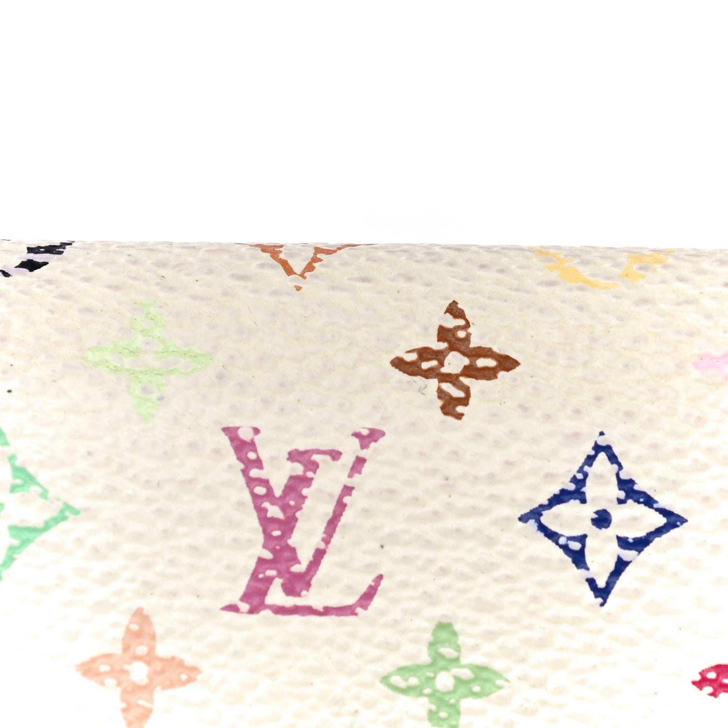 Louis Vuitton Monogram Multicolor Business Card Holder White Litchi 22 of 27