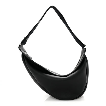 The Row Grained Calfskin Large Slouchy Banana Bag Black 1 of 10