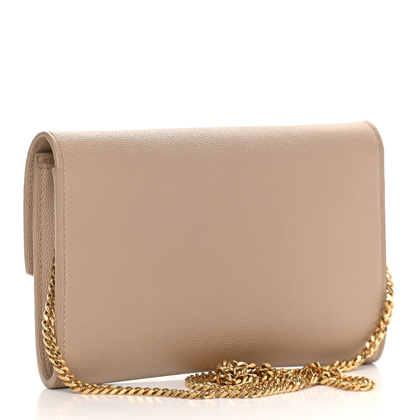 Grain De Poudre Monogram Uptown Chain Wallet Dark Beige