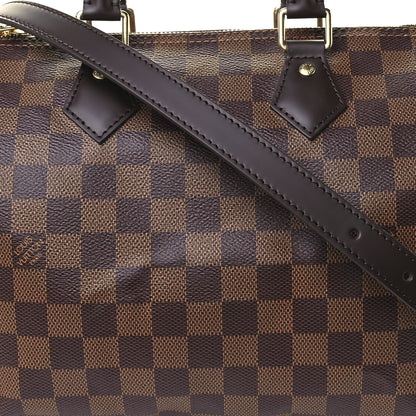 Louis Vuitton Damier Ebene Speedy Bandouliere 25 7 of 10