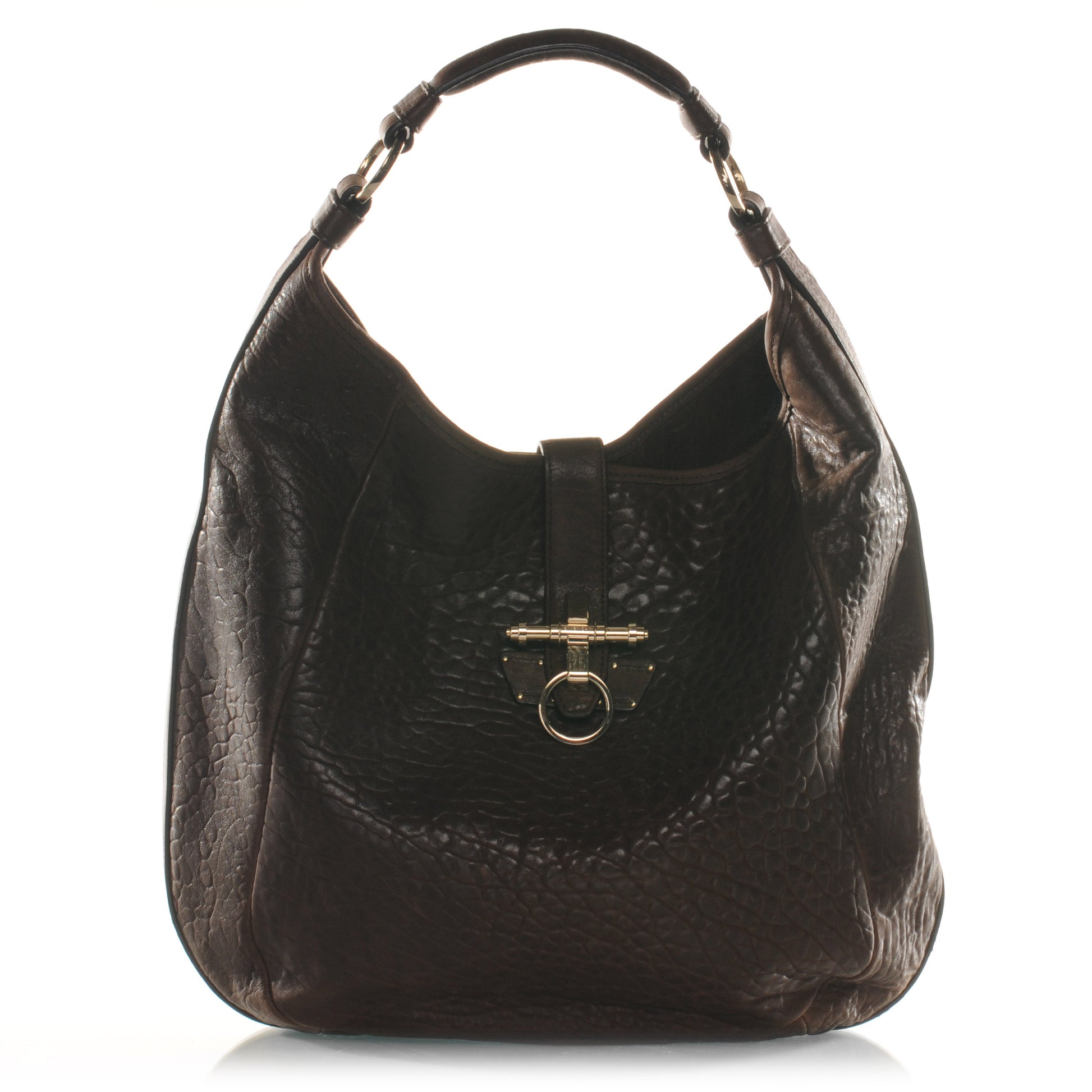 Givenchy Crinkled Lambskin Obsedia Hobo Brown 1 of 6