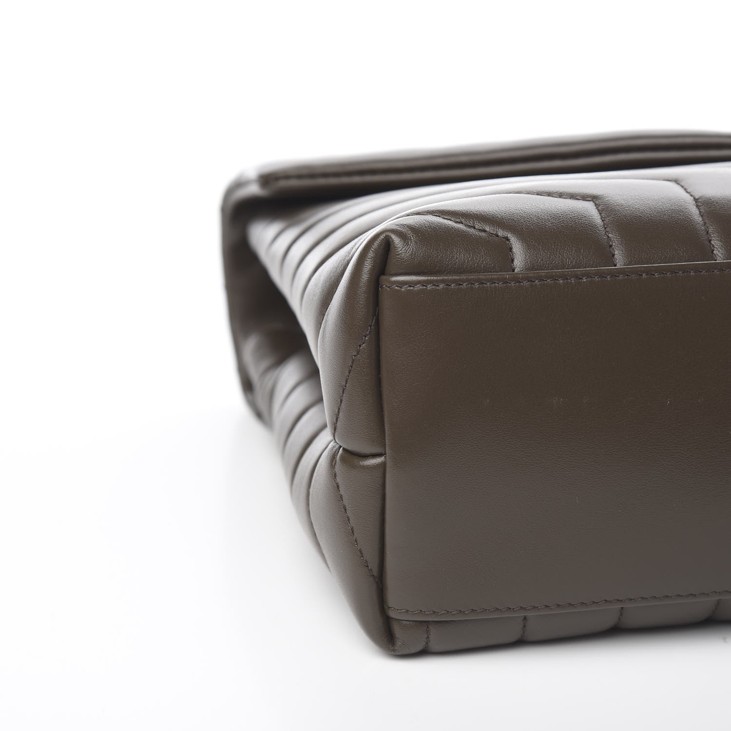 Saint Laurent Calfskin Y Quilted Monogram Medium Loulou Chain Satchel Faggio 7 of 9