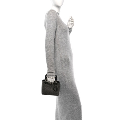 Christian Dior Tweed Mini Lady Dior Black 2 of 10