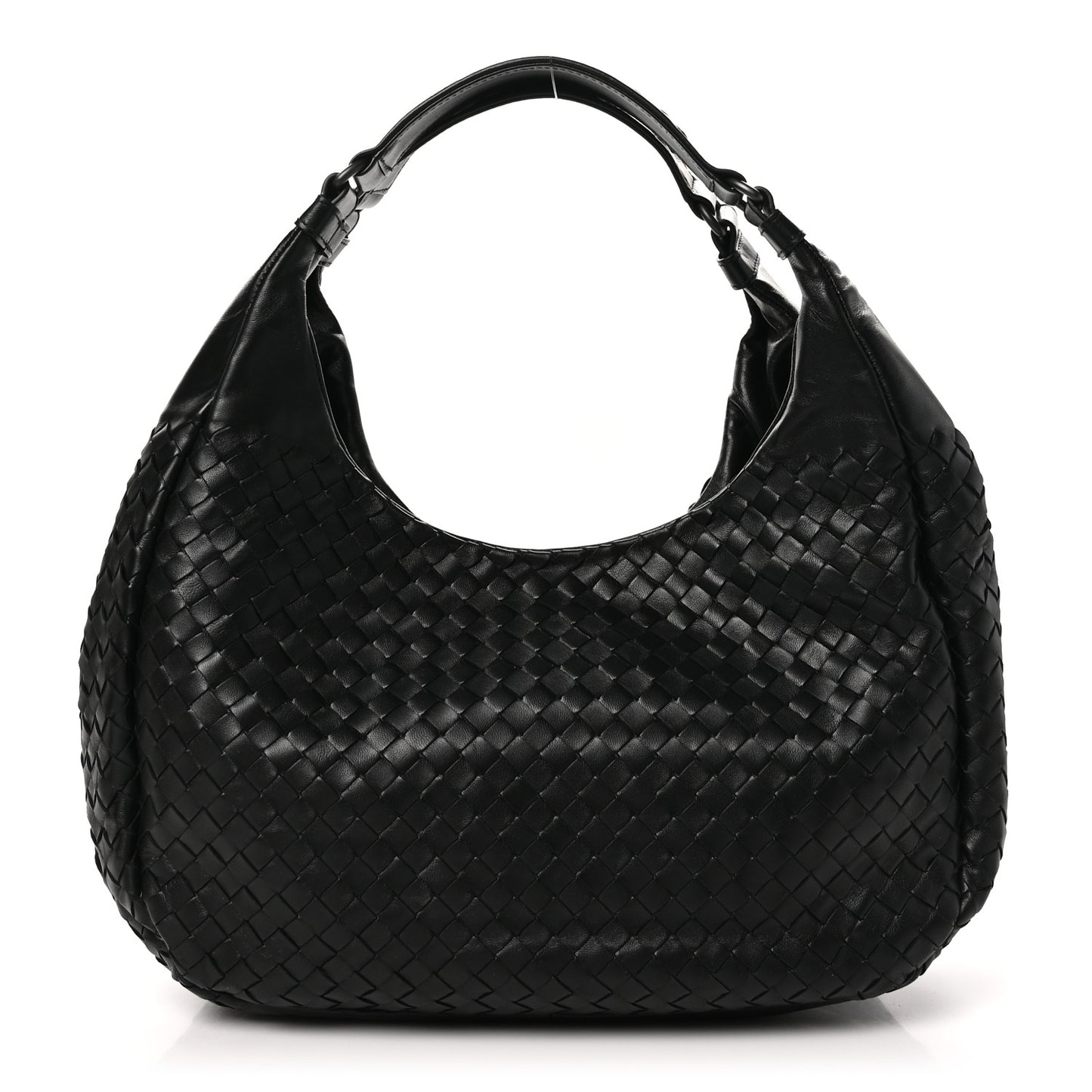 Nappa Intrecciato Medium Campana Hobo Black