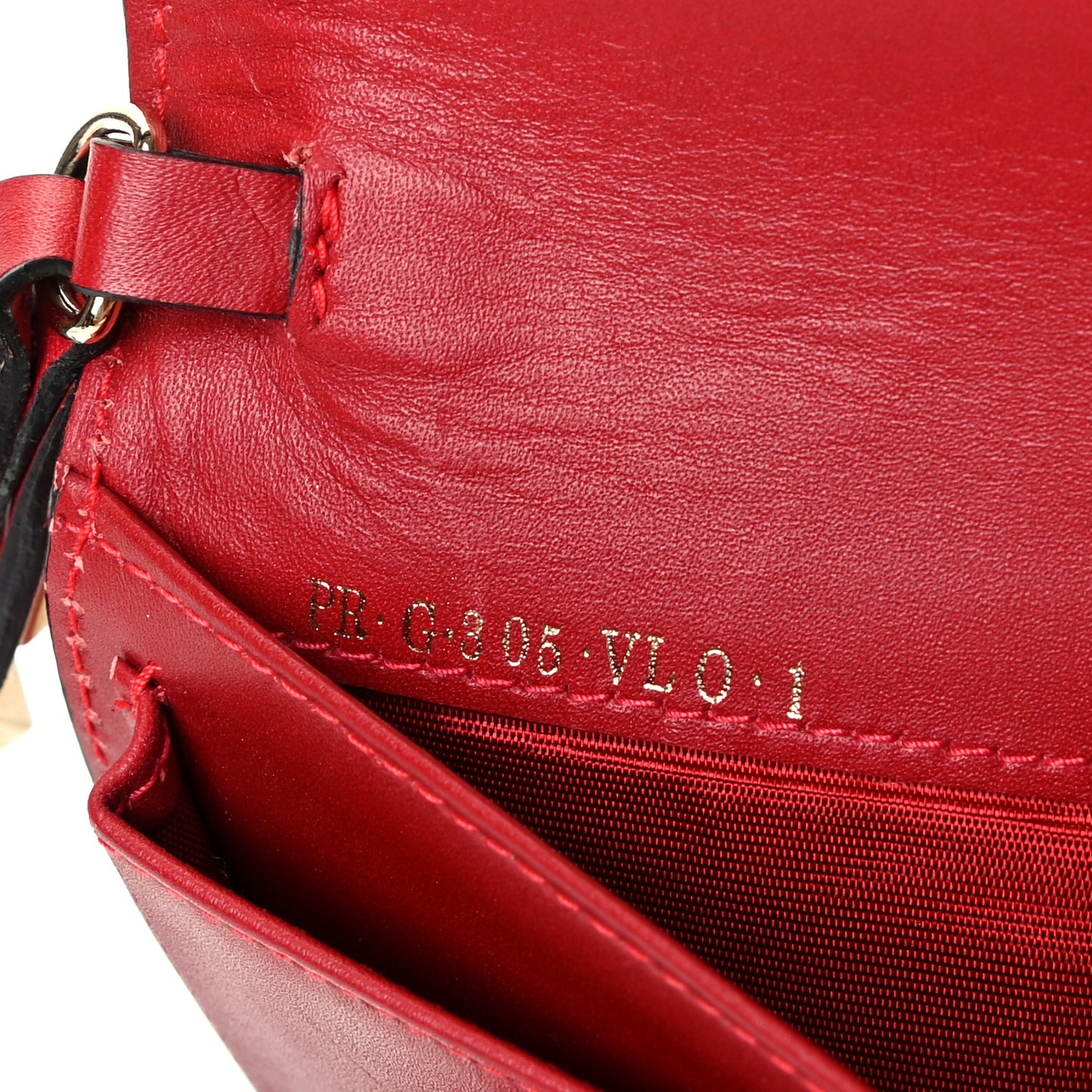 Calfskin Rockstud Wristlet Wallet Rosso Valentino