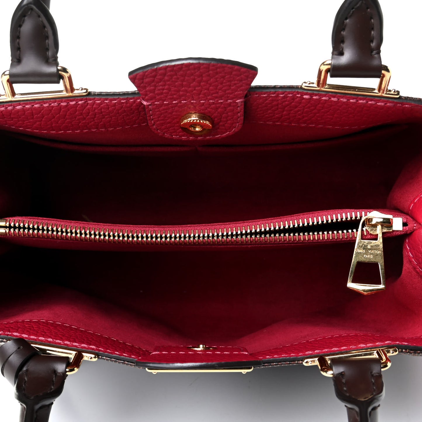 Damier Ebene Cuir Taurillon Brittany Wine