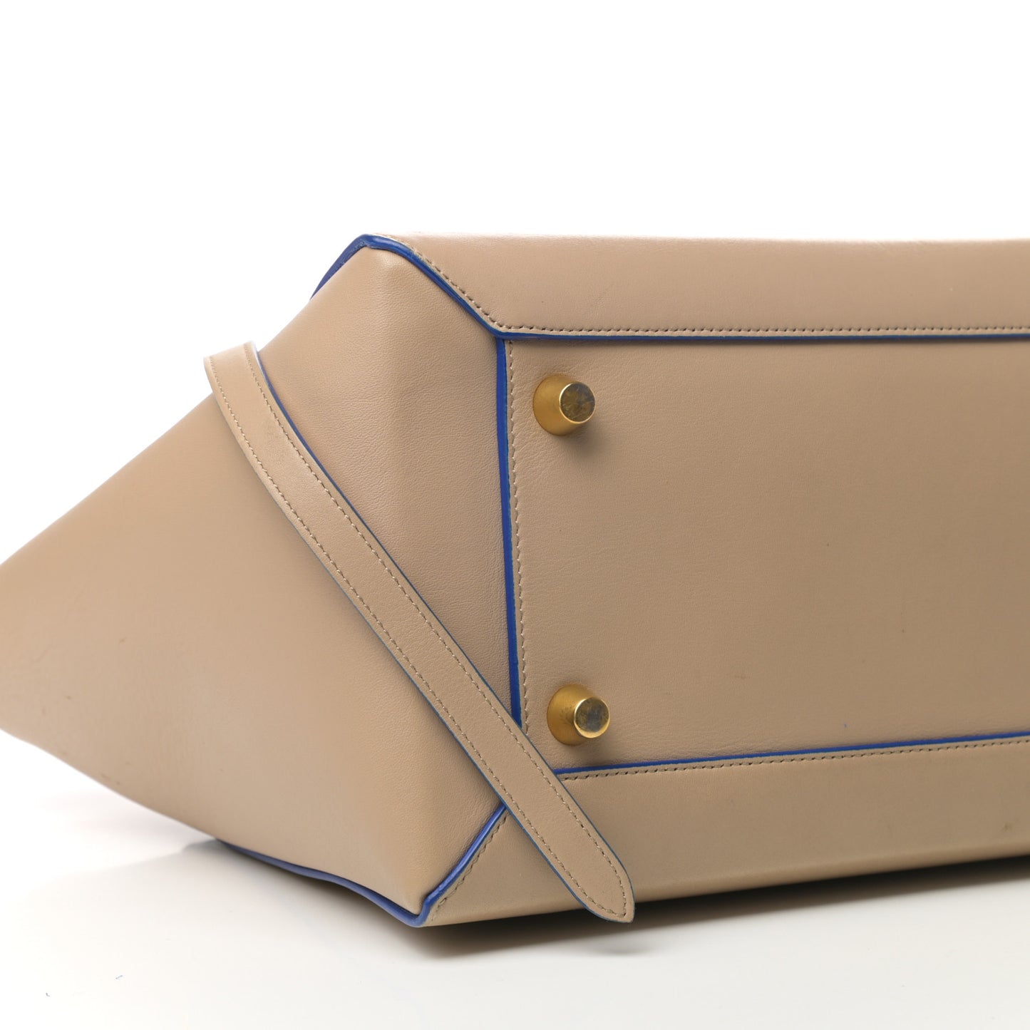 Smooth Calfskin Mini Belt Bag Beige Blue