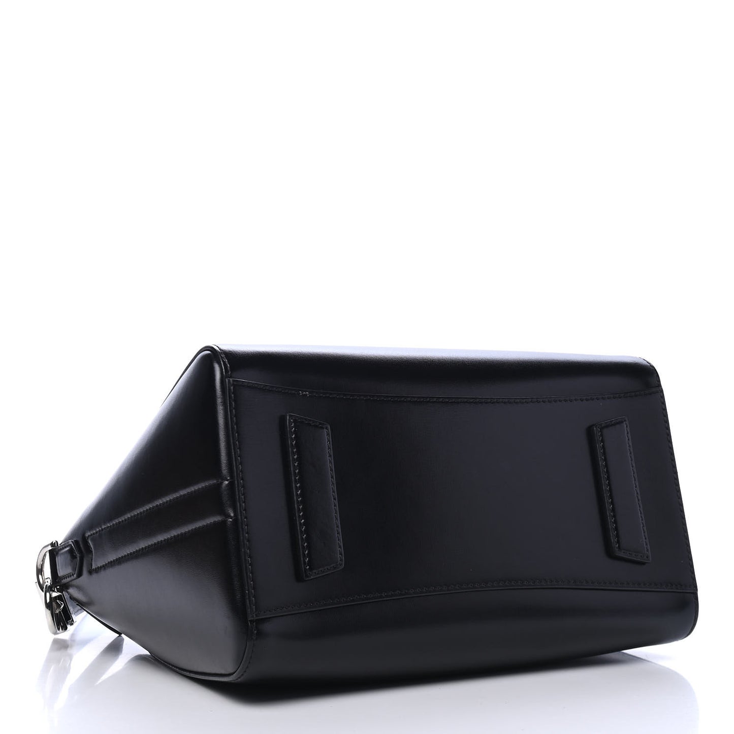 Shiny Lord Calfskin Small Antigona Black