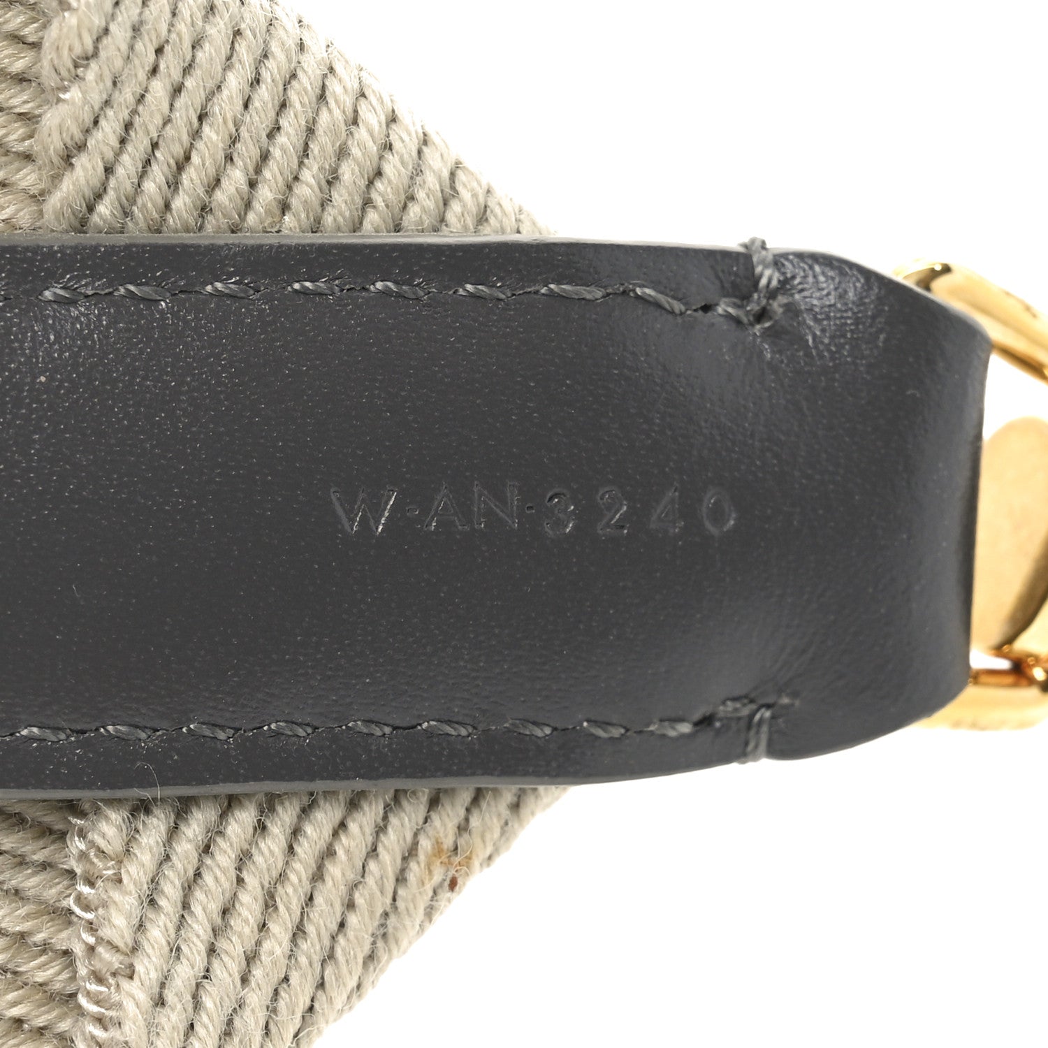 Celine Canvas Striped Strap Natural Grey 5 of 5