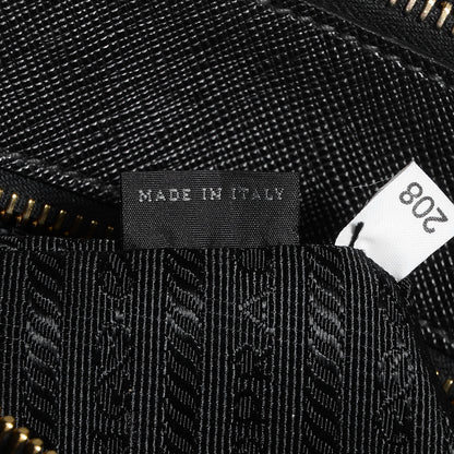 Prada Saffiano Lux Large Double Zip Tote Nero Black 8 of 12