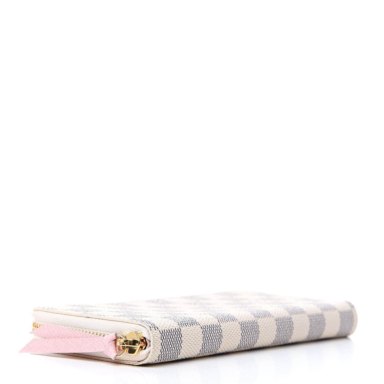 Louis Vuitton Damier Azur Clemence Wallet Rose Ballerine 4 of 7