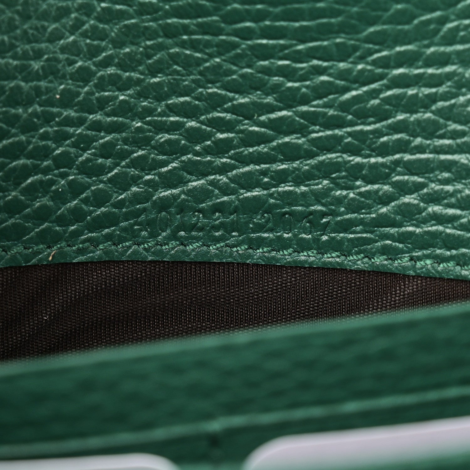 Gucci Calfskin Mini Dionysus Chain Wallet Emerald 7 of 11