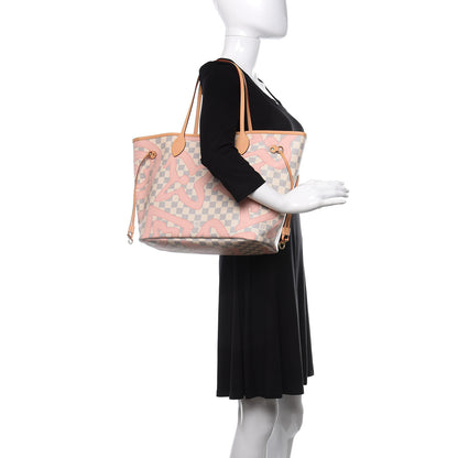Louis Vuitton Damier Azur Tahitienne Neverfull MM 2 of 11