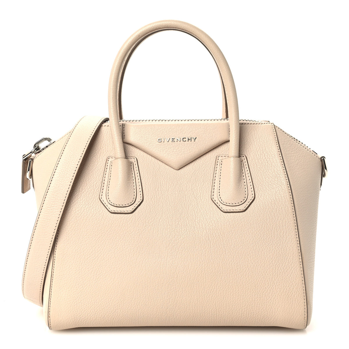 Givenchy Sugar Goatskin Small Antigona Light Beige 1 of 10
