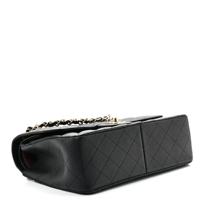 Chanel Caviar Quilted Jumbo Double Flap Black 4 of 12