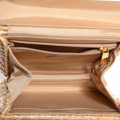 Chanel Woven Straw Mini Flap Beige 5 of 8