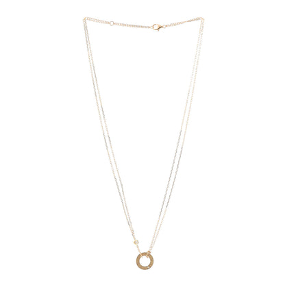 Cartier 18K Yellow Gold 2 Diamond LOVE Necklace 3 of 6