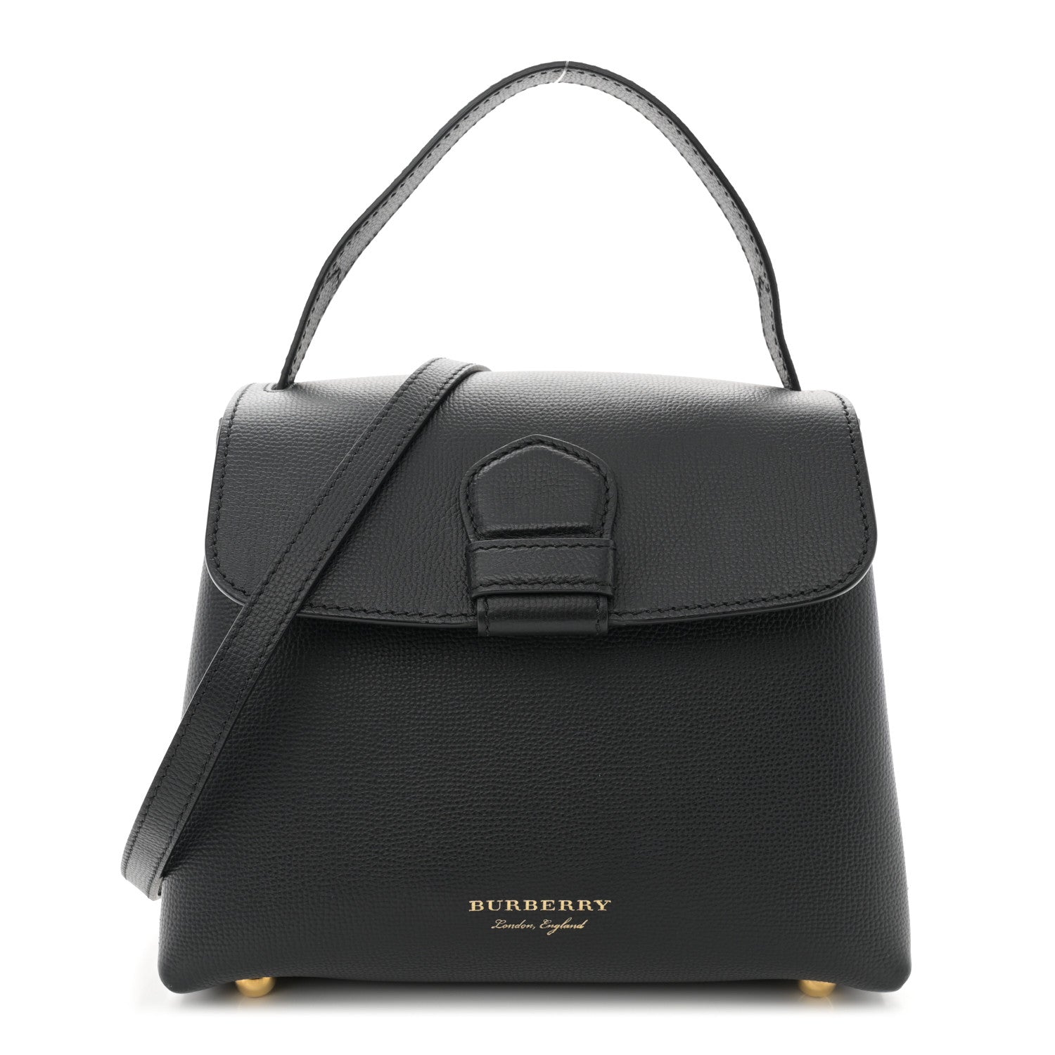 Burberry Derby Calfskin House Check Small Camberley Black 1 of 10