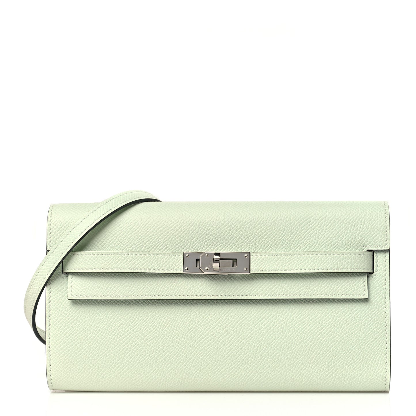 Epsom Kelly Wallet To Go Vert Fizz