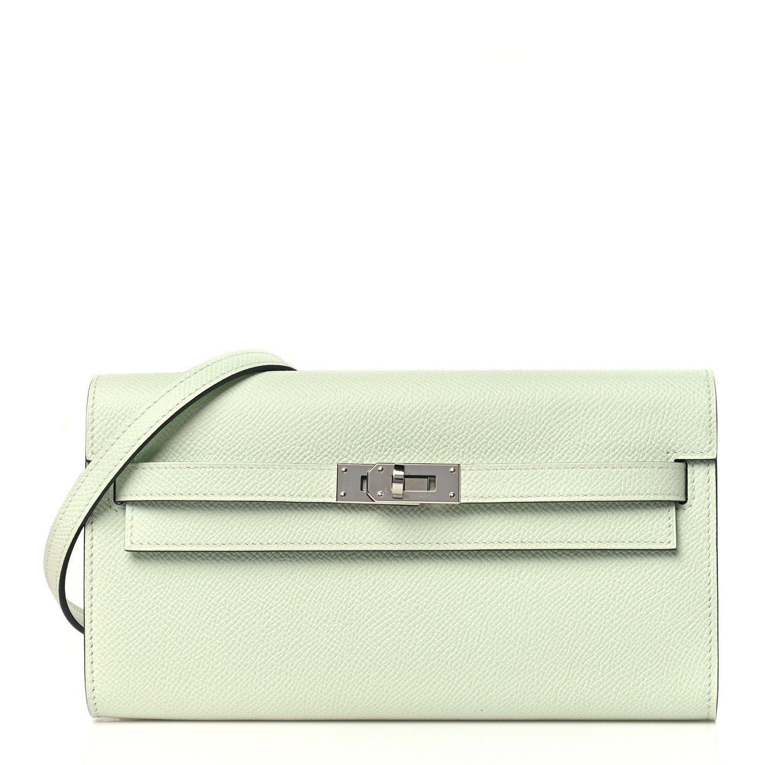 Hermes Epsom Kelly Wallet To Go Vert Fizz 1 of 9