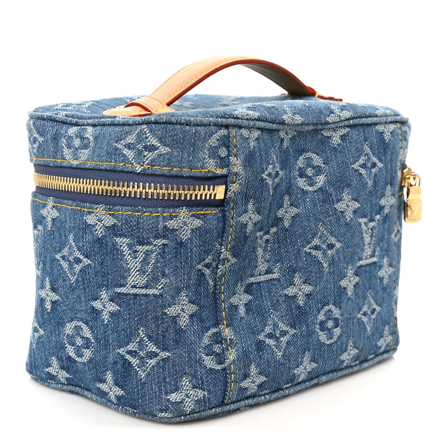 Monogram Denim Nice Mini Blue