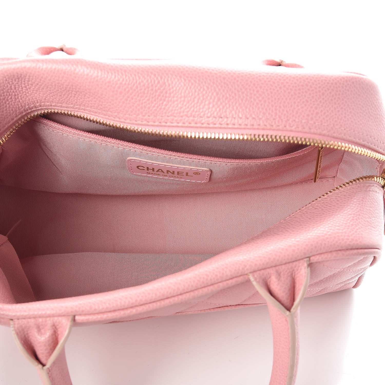 Chanel Caviar Quilted Small Bowler Pink 5 of 10